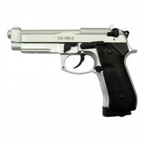 Hfc pistola a co2 scarrellante half metal silver (co 190s)